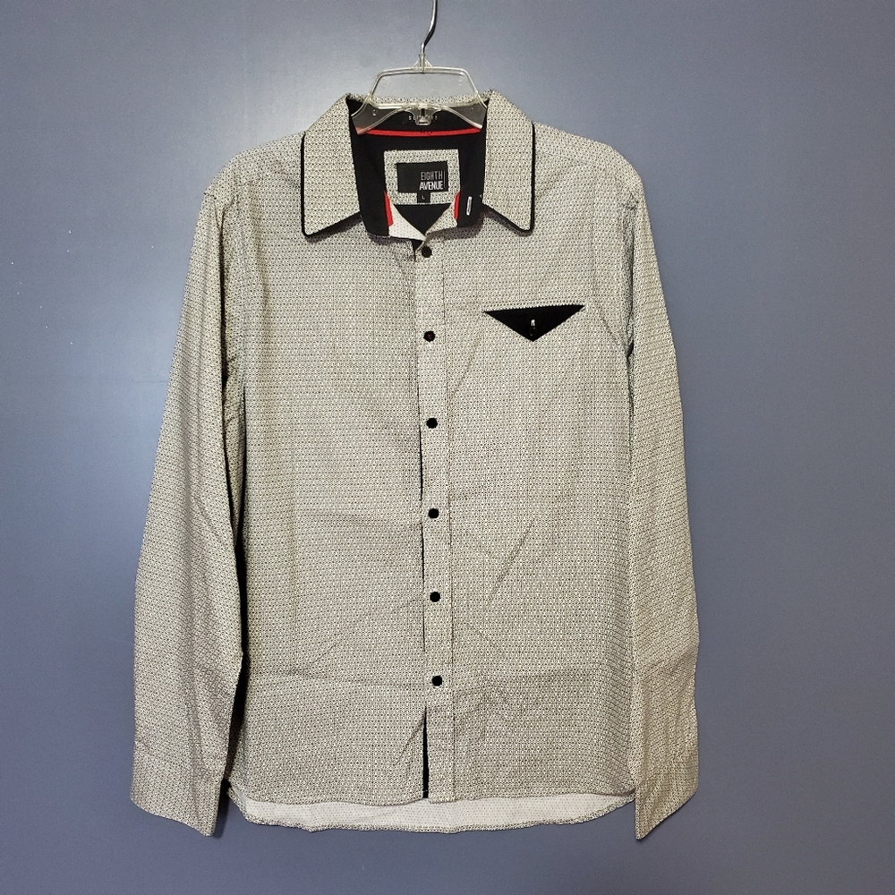 Eighth Avenue Mens Long Leeve Button Up Size Large